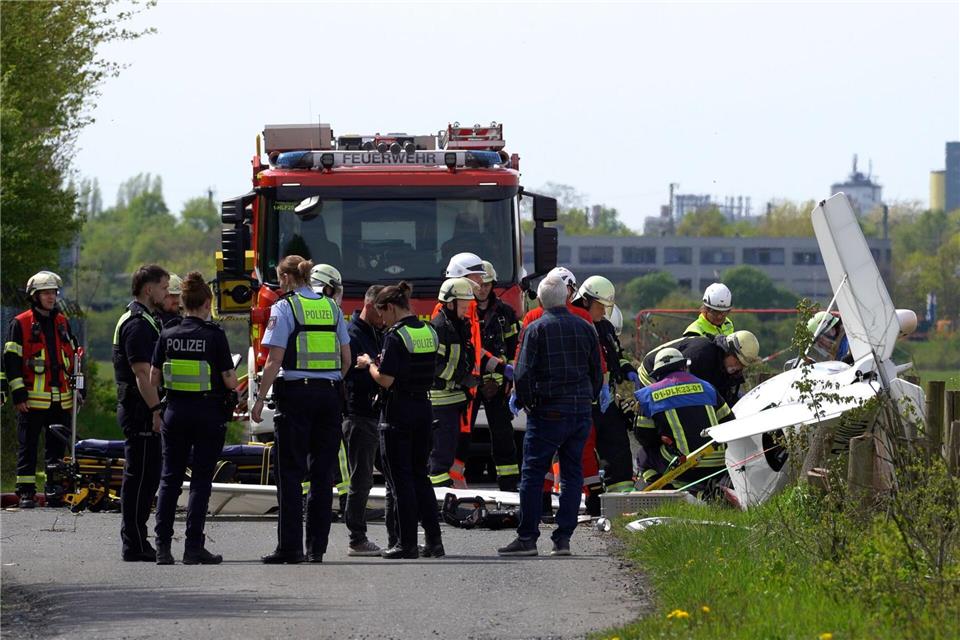 Ein Kleinflugzeug ist in Hamm verunglückt.Max Lametz/dpa
