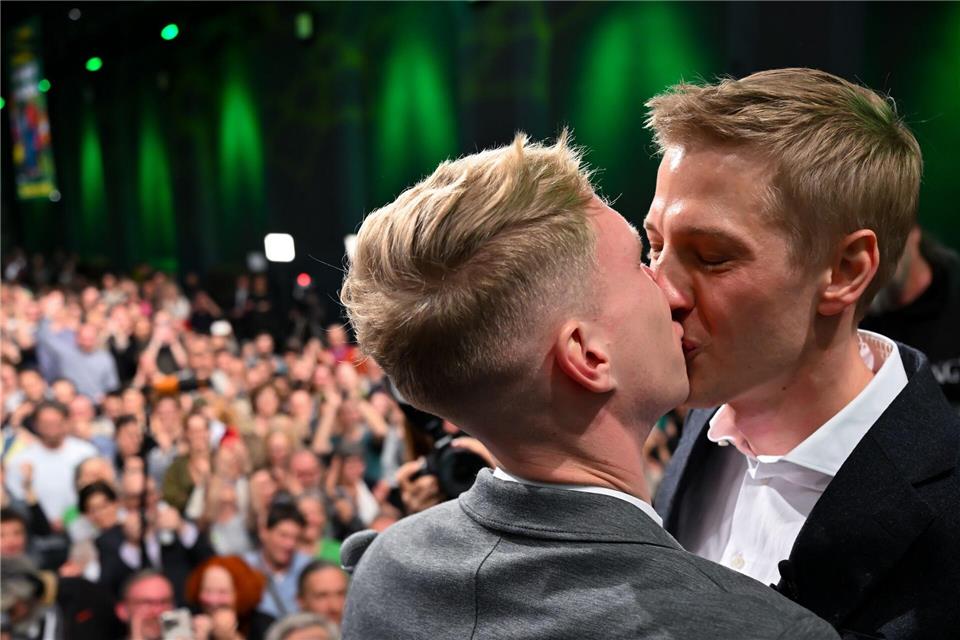 Ein Kuss für „die Liebe meines Lebens“. Sven Hoppe/dpa