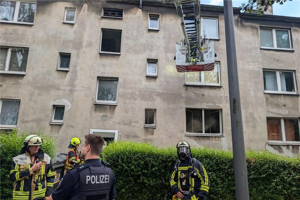 Ein Mensch kam bei dem Feuer ums Leben. (Handout)-/Feuerwehr Bochum/dpa