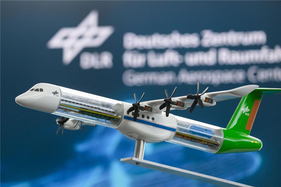 Ein Modell „H2 Electra“ des Deutschen Zentrums für Luft- und Raumfahrt (DLR).Robert Michael/dpa