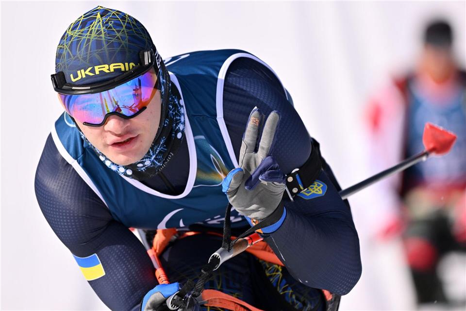 Ein Para-Athlet aus der Ukraine beim Training. (Archivbild)Martin Schutt/dpa