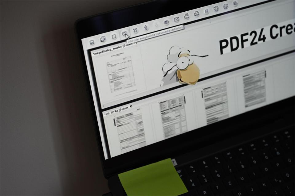 Ein Schaf als Logo: Die Freeware PDF24 Creator lässt beim PDFs erstellen, bearbeiten und anzeigen keine Wünsche offen.Zacharie Scheurer/dpa-tmn