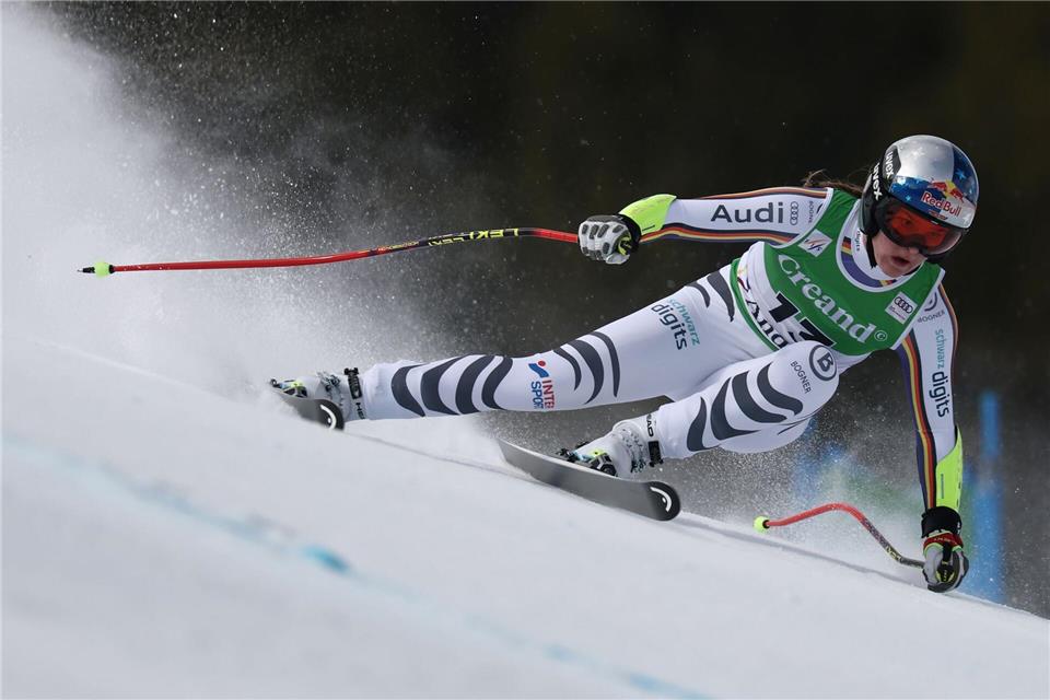 Ein Sieg und ein zweiter Platz: Emma Aicher zeigt in Andorra ihre Topform.Gabriele Facciotti/AP/dpa