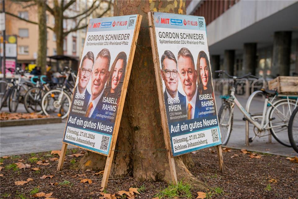 Ein Wahlkampf-Termin der rheinland-pfälzischen CDU in Hessen sorgt für Spott der SPD. Andreas Arnold/dpa