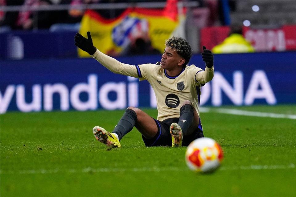 Ein bitterer Abend in Madrid für den FC Barcelona.Manu Fernandez/AP/dpa