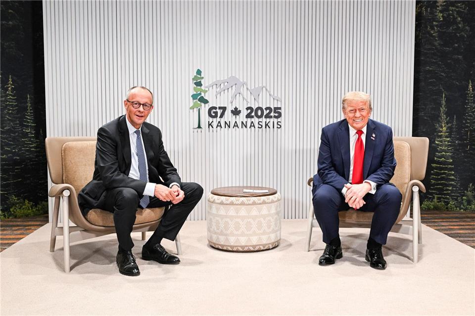 Ein erneutes Treffen von Merz mit US-Präsident Trump in Davos findet wohl nicht statt. (Archivbild)Guido Bergmann/Bundesregierung/dpa