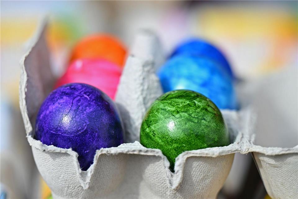 Ein guter Teil der Ostereier kommt aus dem Ausland.Jennifer Brückner/dpa