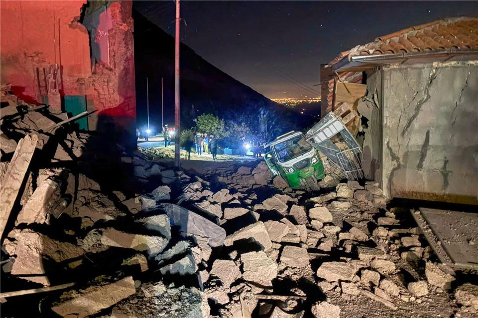 Ein schweres Erdbeben in Peru hat mehrere Todesopfer gefordert.Jhefry Sedano/AP/dpa