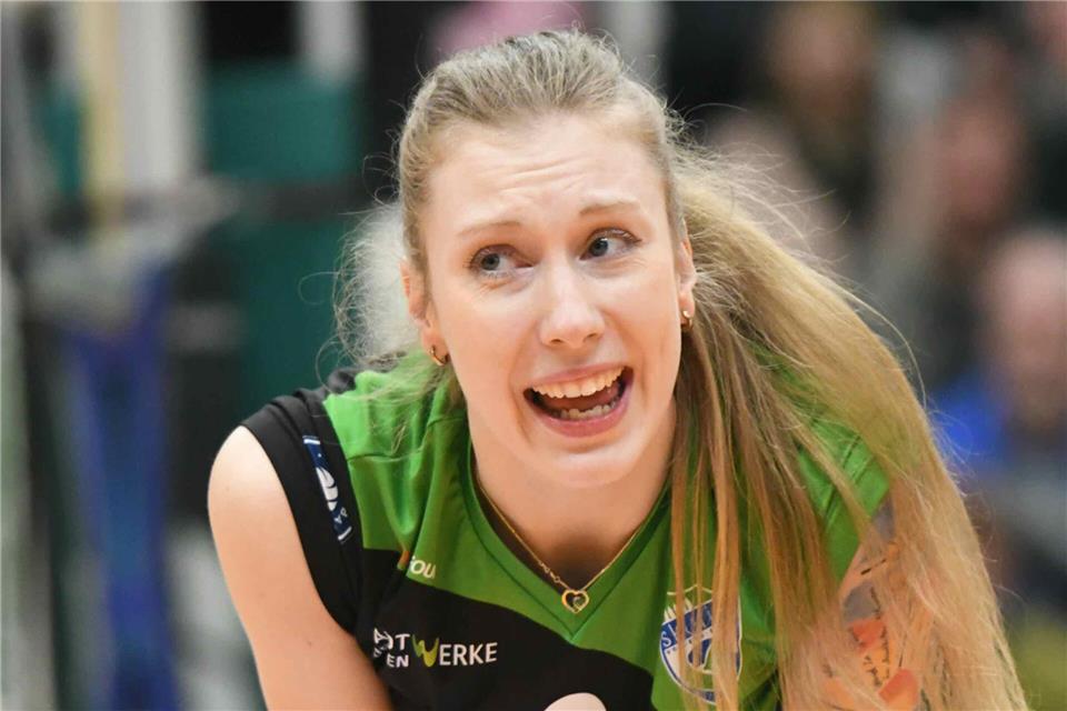 Ein vertrautes Gesicht bei den Skurios Volleys: Doreen Luther trägt auch in der kommenden Bundesliga-Saison das Borkener Trikot. Sie sagt über ihre neue Trainerin Kira Walkenhorst: „Schon in den ersten Gesprächen war ich von ihren Plänen überzeugt.“