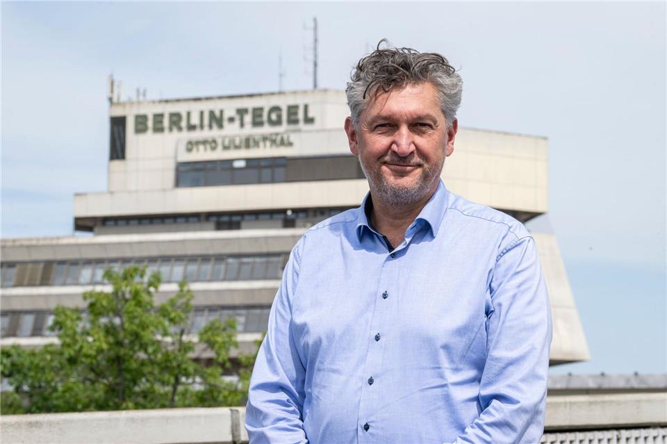 Eine Aufgabe von Wirtschaftsförderer Frank Wolters ist es, Investoren für die Urban Tech Rebublic in Tegel zu finden.Fabian Sommer/dpa