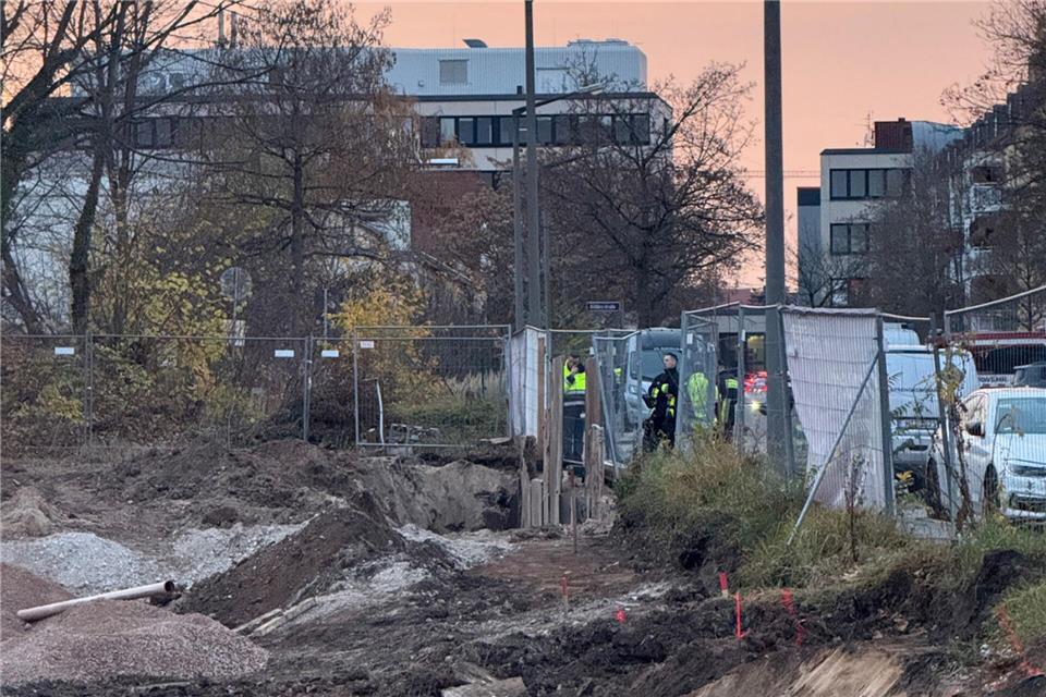 Eine Fliegerbombe wurde in der Nürnberger Avenariusstraße gefunden.Marius Marthold/Stadt Nürnberg/dpa
