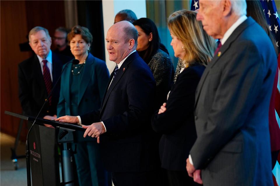 Eine Gruppe US-Parlamentarier ist nach Dänemark gereist.Ida Marie Odgaard/Ritzau Scanpix Foto via AP/dpa