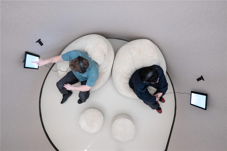 Eine interaktive Ausstellung im Dresdner Hygienemuseum widmet sich der mentalen Gesundheit. Sebastian Kahnert/dpa