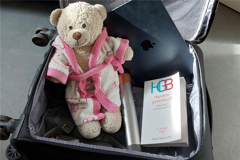 Eine junge Frau hat ihren gestohlenen Koffer mit Wertsachen zurückbekommen - darin war ein „unbezahlbarer“ Teddybär. -/Bundespolizeiinspektion Bremen/dpa