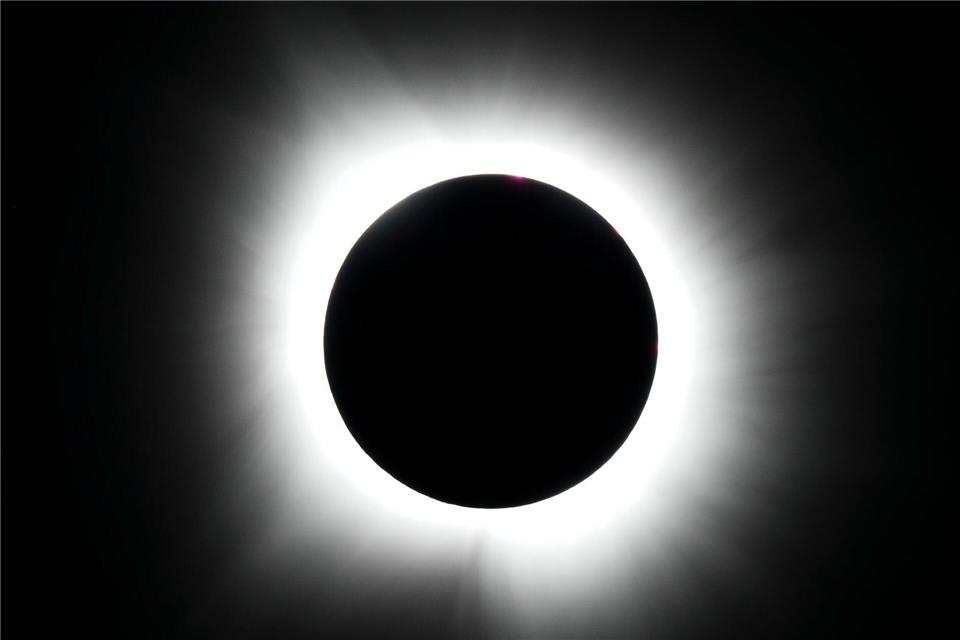 Eine totale Sonnenfinsternis ist ein beeindruckendes Schauspiel. (Illustration)Julio Cortez/AP/dpa