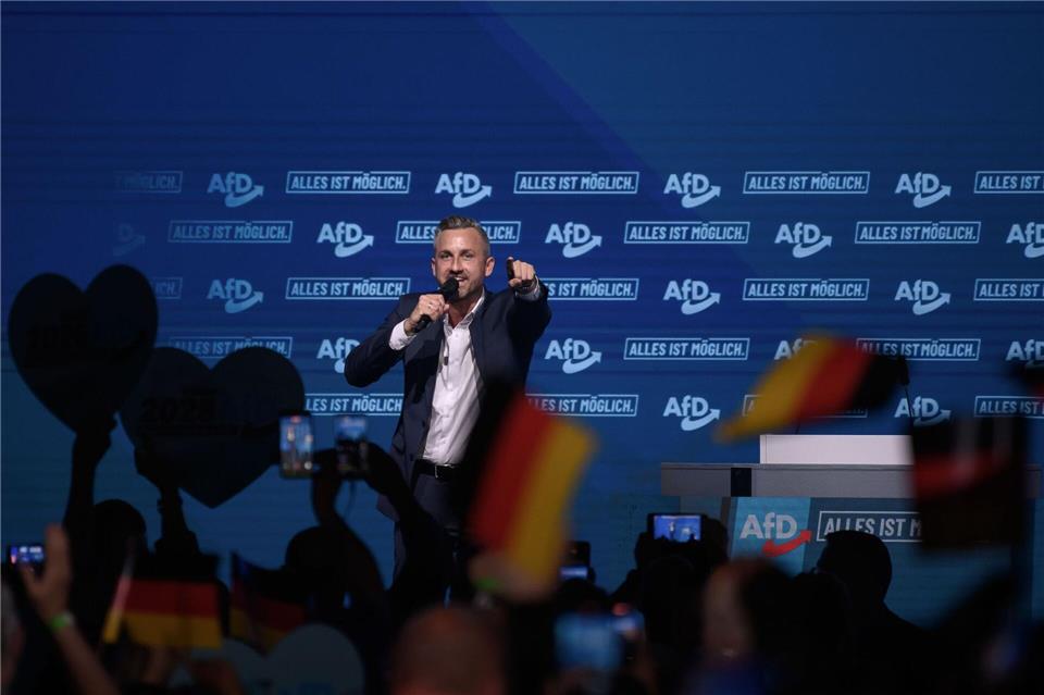 Einer Studie des IWH zufolge wären die bezifferbaren Vorhaben des AfD-Regierungsprogramms im Landeshaushalt nicht finanzierbar. (Archivbild) Klaus-Dietmar Gabbert/dpa