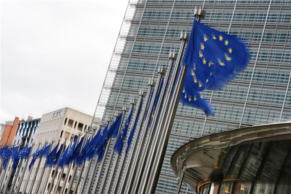 Einer Umfrage zufolge ist die EU-Skepsis zuletzt in Deutschland gestiegen. (Archivbild)Virginia Mayo/AP/dpa