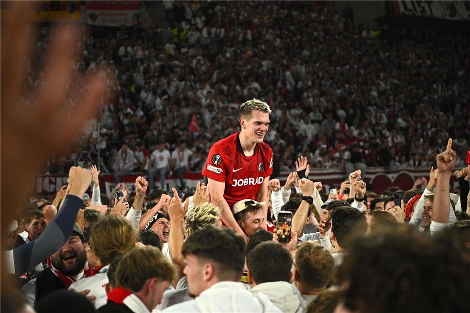 Einer der Freiburger Helden: Abwehrchef Matthias Ginter.Tom Weller/dpa