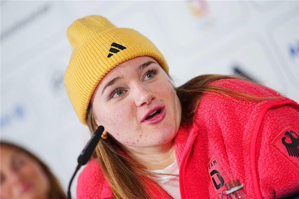 Einer der deutschen Stars bei den Winterspielen: Ski-Juwel Emma Aicher. (Archivbild)Michael Kappeler/dpa