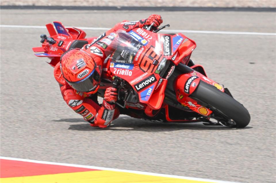 Einer der großen Favoriten: Marc Márquez. (Archivbild)Robert Michael/dpa