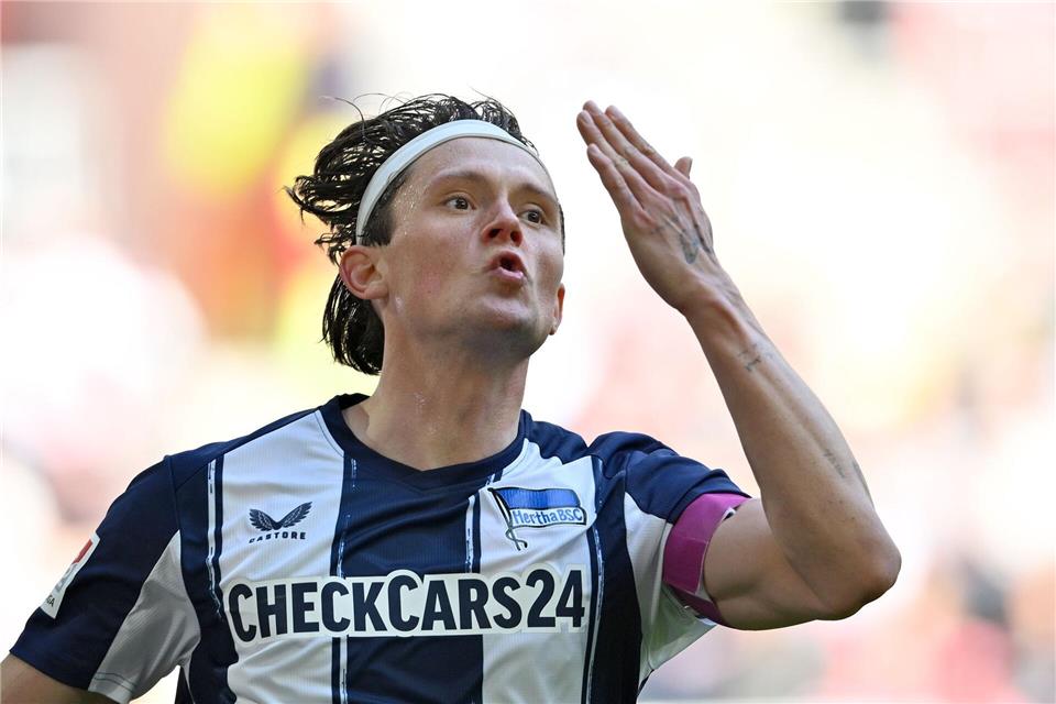 Einer von mehreren Hertha-Hoffnungsträgern: Fabian Reese. (Archivbild)Anke Waelischmiller/dpa