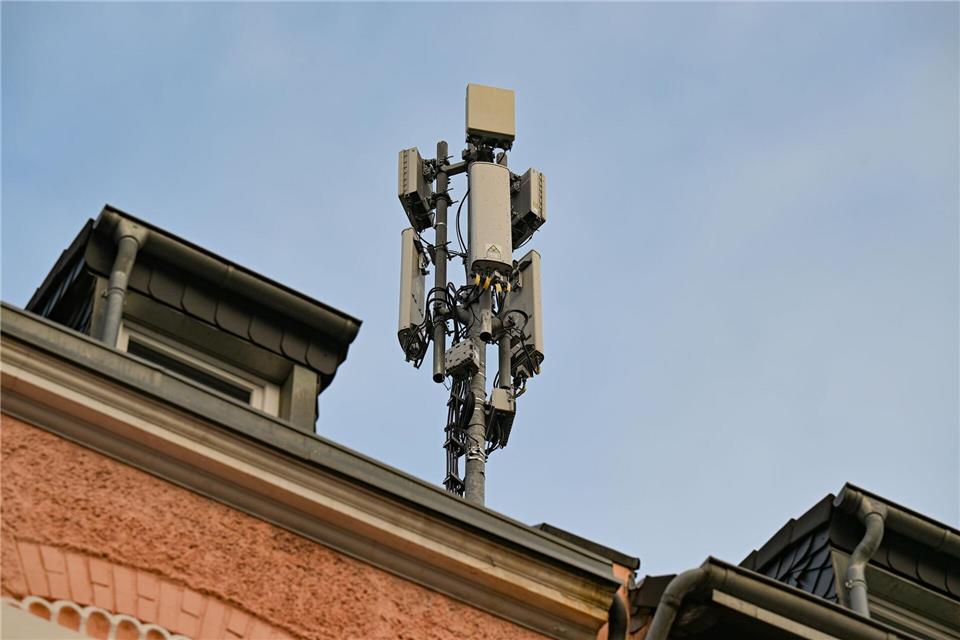 Einer von zehntausenden Mobilfunk-Standorten in Deutschland.Wolf von Dewitz/dpa