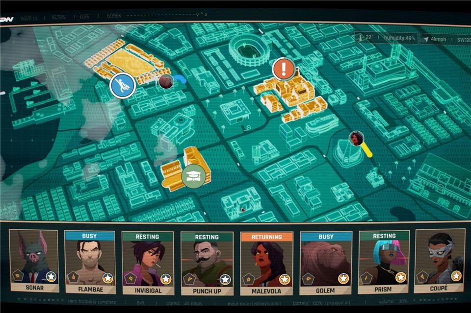 Einsatzplanung: Im Grundsatz geht’s darum, Superhelden auf Missionen zu schicken - klingt einfach, ist es aber nicht immer.-/Adhoc Studio/dpa-tmn