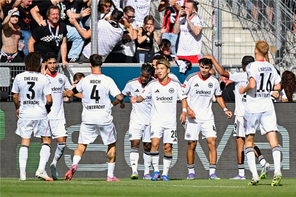 Eintracht Frankfurt ist so gut wie seit 13 Jahren nicht mehr in die Bundesliga-Saison gestartet.Uwe Anspach/dpa