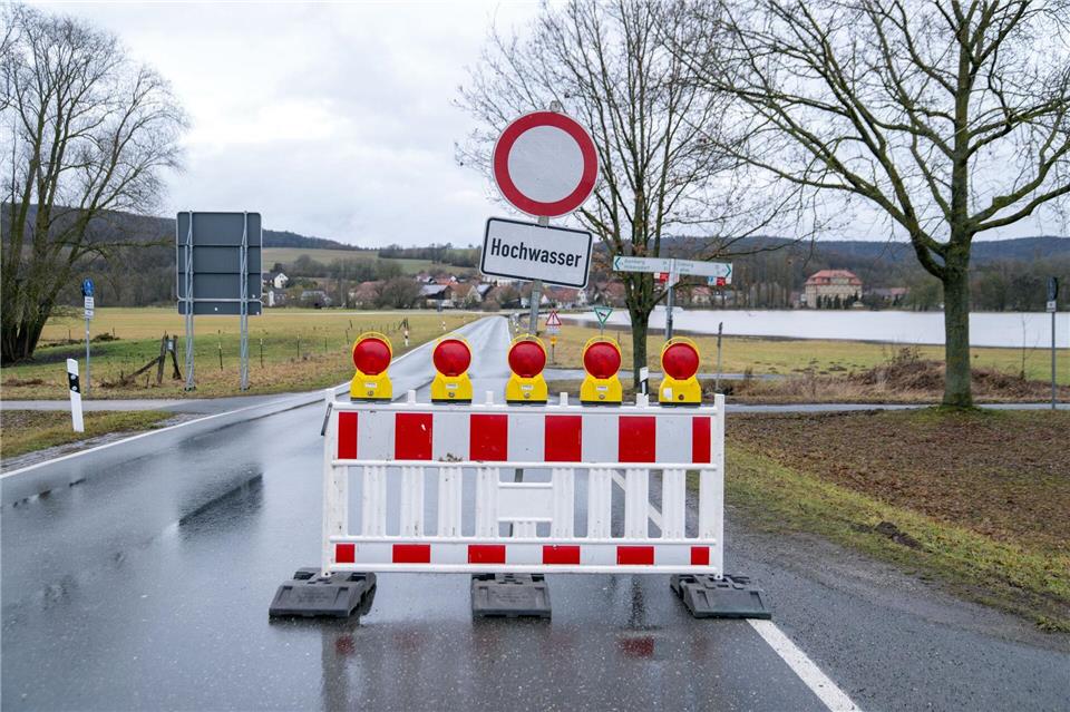 Einzelne Straßen in Nordbayern sind gesperrt. Pia Bayer/dpa