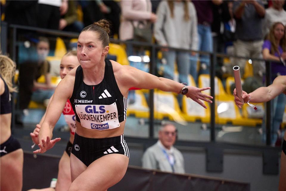 Einzelstarts plant Gina Lückenkemper erst wieder in der kommenden Freiluft-Saison.Bernd Thissen/dpa