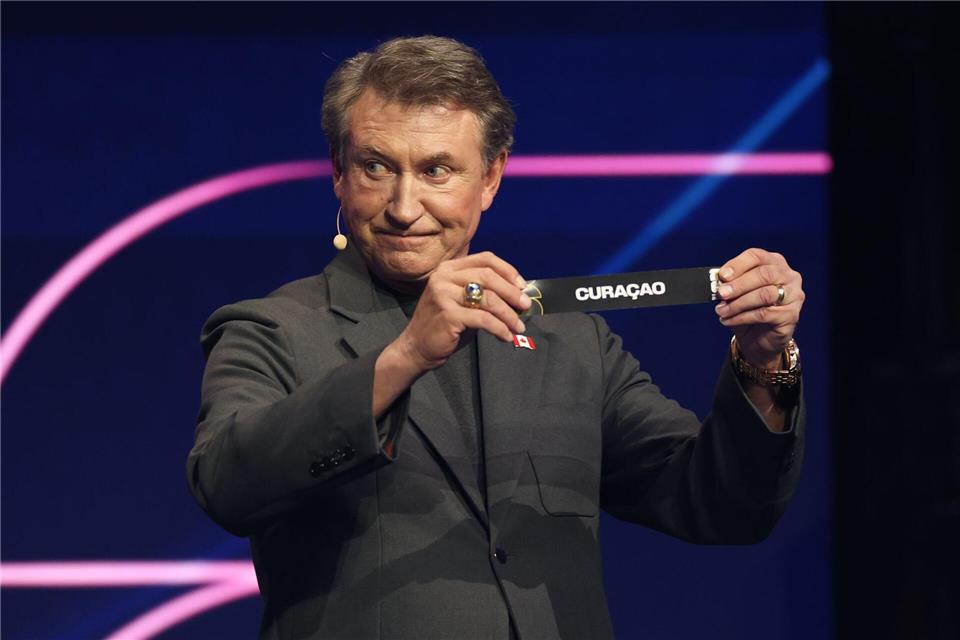 Eishockey-Legende Wayne Gretzky zog Curaçao in die deutsche Gruppe.Dan Mullan/POOL Getty/AP/dpa