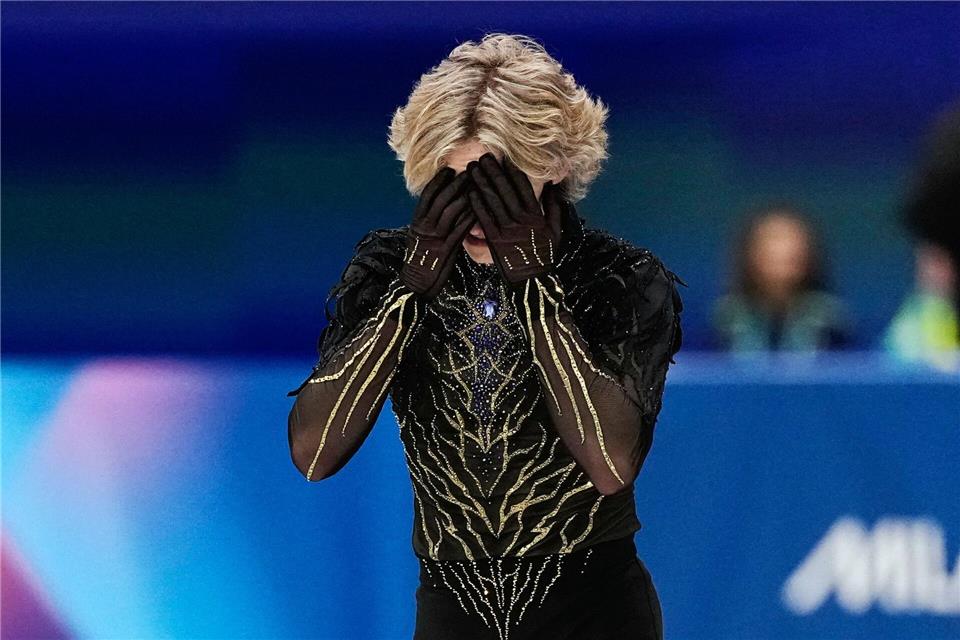 Eiskunstlauf-Wunderkind Ilia Malinin ging als Topfavorit in die Olympischen Winterspiele.Ashley Landis/AP/dpa