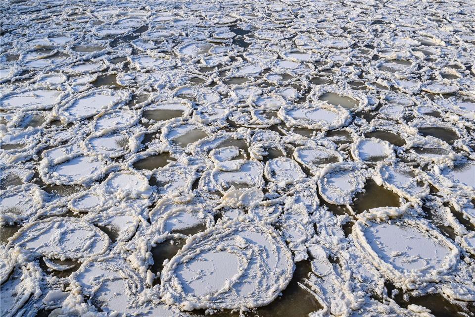 Eisteller auf der OderPatrick Pleul/dpa