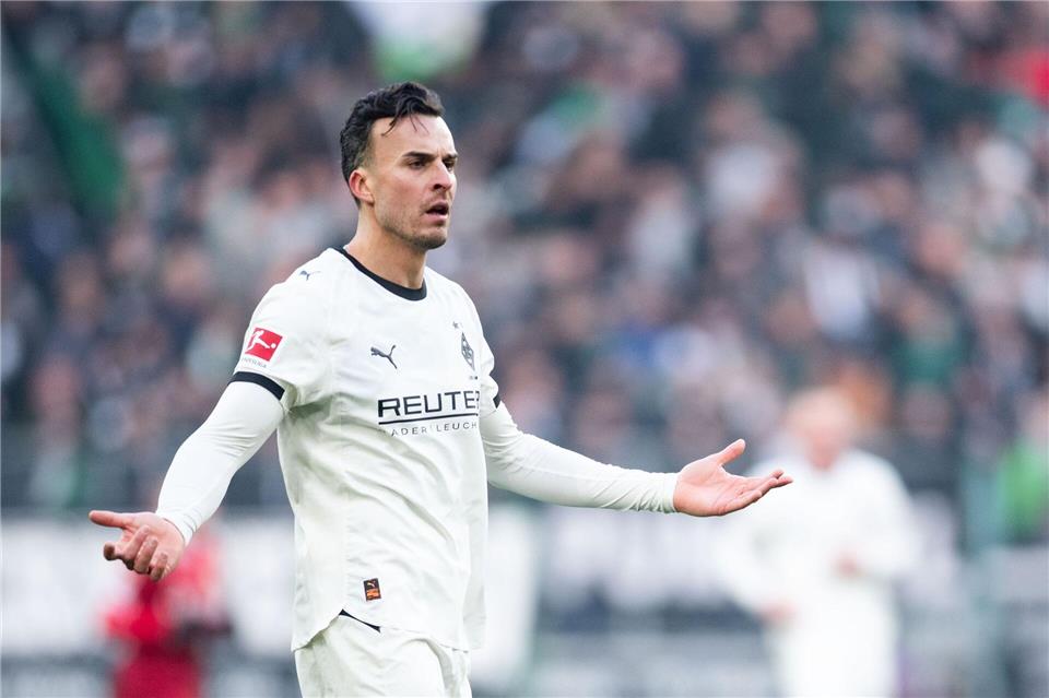 Elfmeter verschossen und viele Ballverluste: Gladbachs Torjäger Tabakovic spielte diesmal unglücklich.Marius Becker/dpa