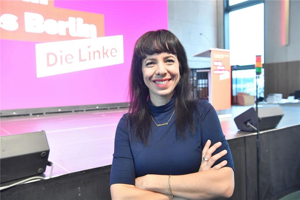 Elif Eralp ist Spitzenkandidatin der Linken.Paul Zinken/dpa