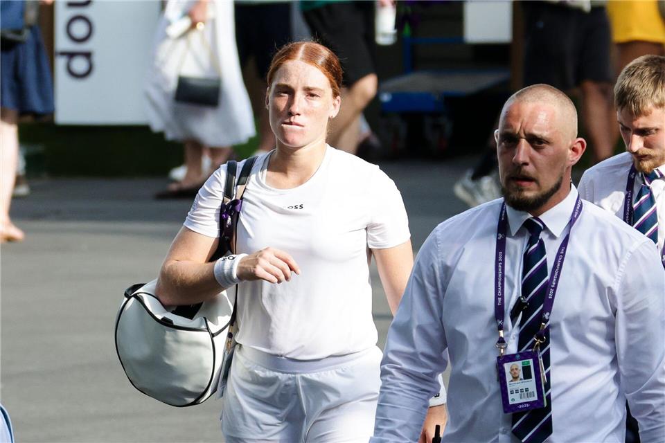 Ella Seidel musste in Wimbledon vorzeitig aufgeben.Frank Molter/dpa