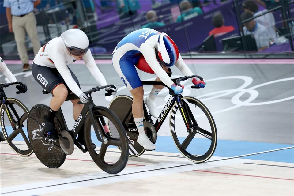 Emma Hinze verpasst eine Medaille im Keirin.