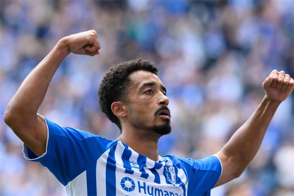 Emmanuel Iyoha erzielte den ersten Doppelpack seiner Karriere gegen KaiserslauternHendrik Schmidt/dpa