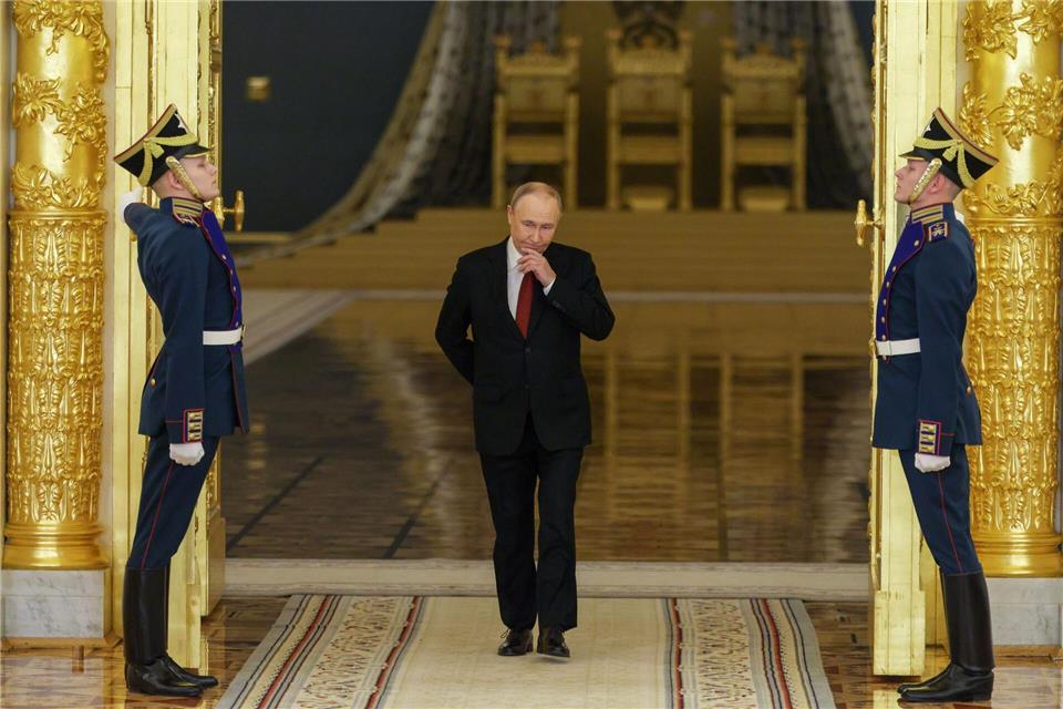 Empfang für neue Botschafter in Moskau ohne Worte zu den großen Themen der Weltpolitik. (Archivbild)Ramil Sitdikov/Pool Reuters/AP/dpa