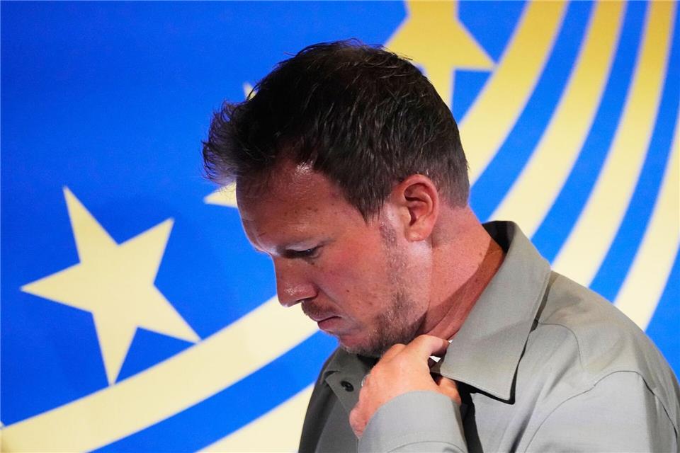 Ende als Bundestrainer nach etwas mehr als 1.000 Tagen: Julian Nagelsmann.Martin Meissner/AP/dpa