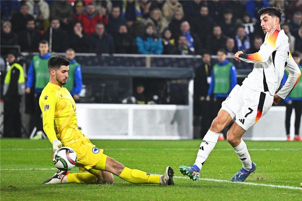 Endlich wieder ein Tor von Havertz aus dem Spiel heraus.Tom Weller/dpa