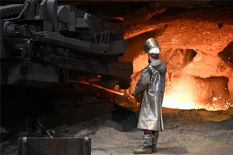 Strompaket im Kabinett - Wie kommen Entlastungen an? Energieintensive Industrien wie die Stahlbranche sind unter Druck.Federico Gambarini/dpa