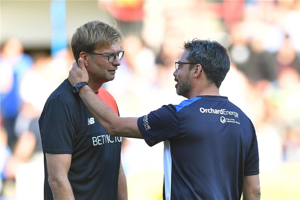 Enge Beziehung zu Jürgen Klopp: RB Leipzigs Nachwuchschef David Wagner (r). (Archivbild)Dave Howarth/Press Association/dpa