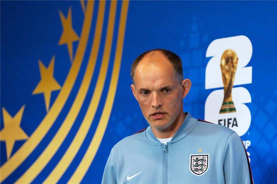 Englands Trainer Thomas Tuchel steht in der Kritik.Lynne Sladky/AP/dpa