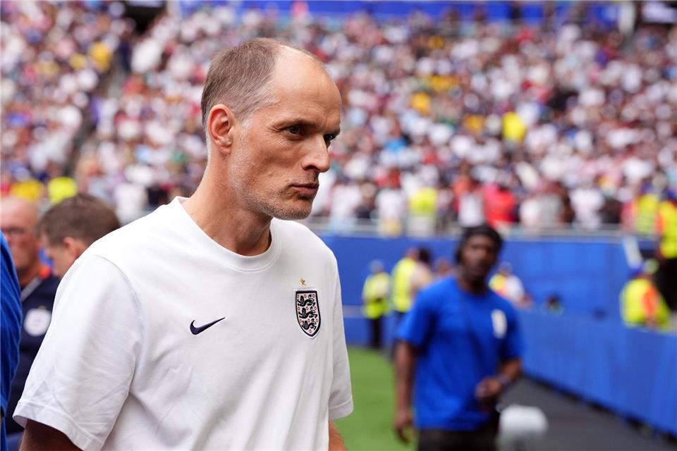 Englands Trainer Thomas Tuchel.Martin Rickett/PA Wire/dpa