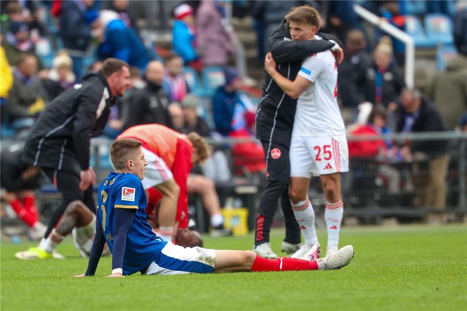 Enttäuschung bei Holstein Kiel.Frank Molter/dpa