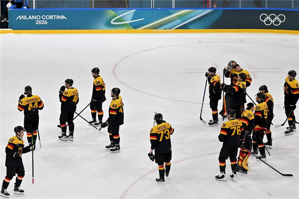 Enttäuschung für das deutsche Eishockey-Team gegen LettlandPeter Kneffel/dpa