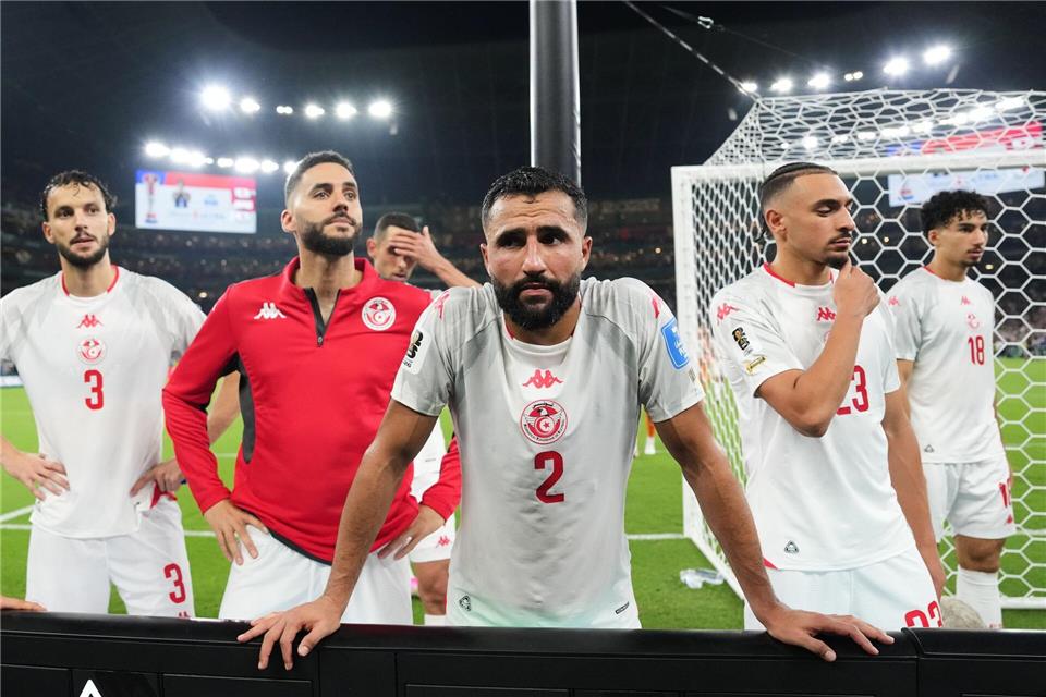 Enttäuschung pur: Tunesien hat nach dem 0:4 gegen Japan keine Chance mehr auf die K.o.-Phase.Matias Delacroix/AP/dpa