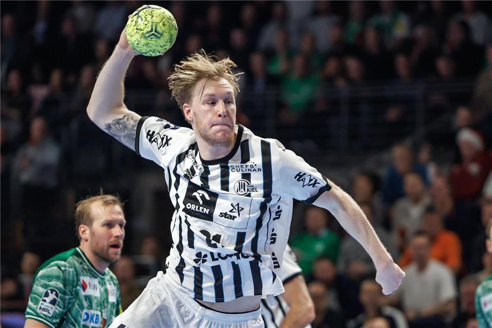 Eric Johansson und der THW Kiel schafften den Sprung zum Final Four in der European League. (Archivbild)Andreas Gora/dpa