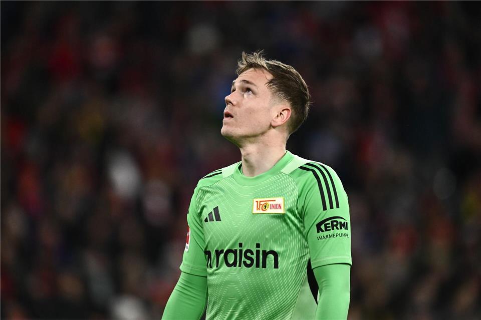 Erlebte seine Bundesliga-Premiere: Union-Torwart Matheo Raab.Silas Stein/dpa